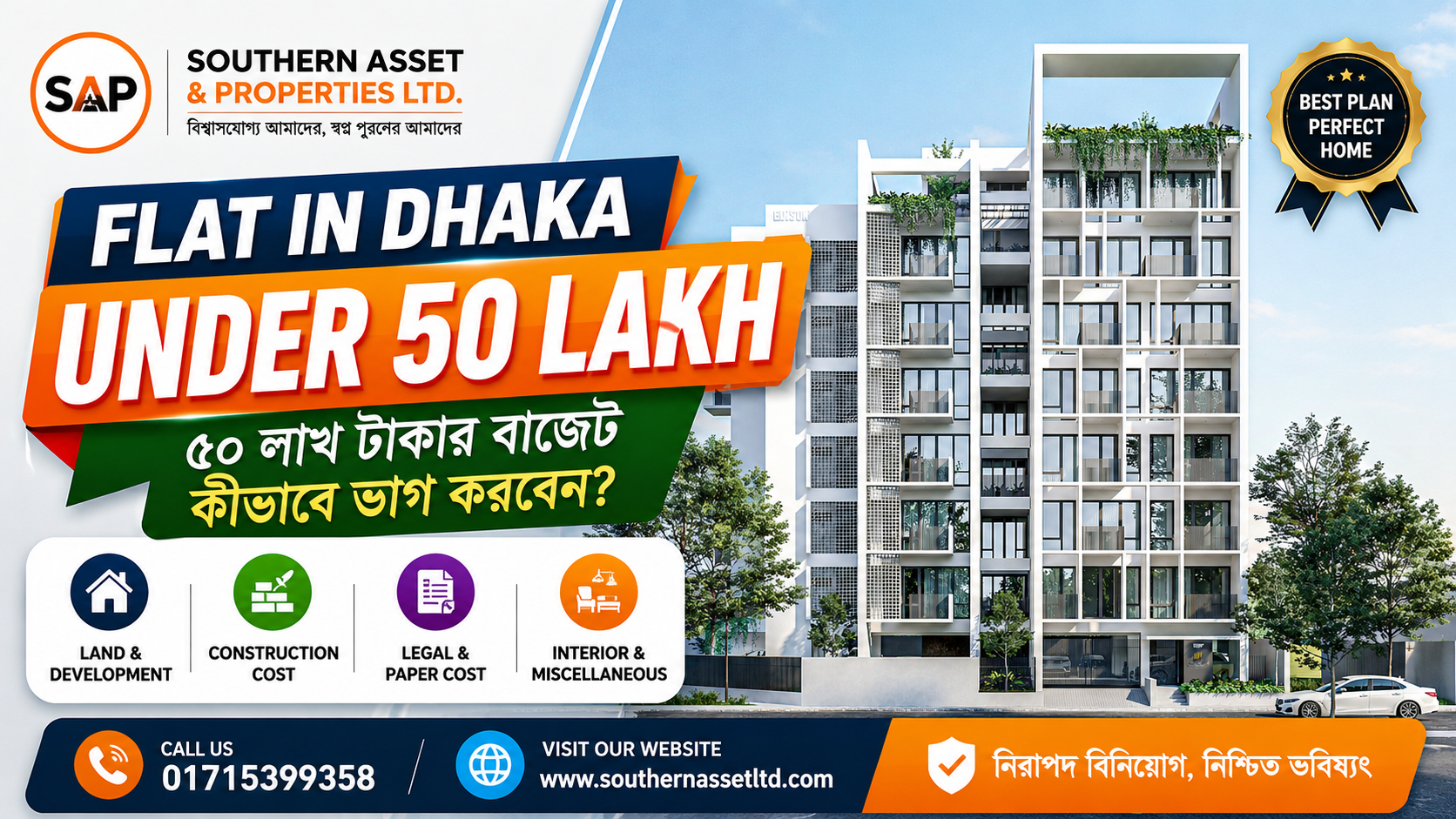 Flat in Dhaka Under 50 Lakh: ৫০ লাখ টাকার বাজেট কীভাবে ভাগ করবেন