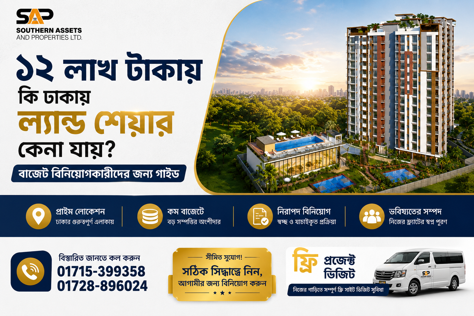 ১২ লাখ টাকায় কি ঢাকায় ল্যান্ড শেয়ার কেনা যায়? বাজেট বিনিয়োগকারীদের জন্য গাইড