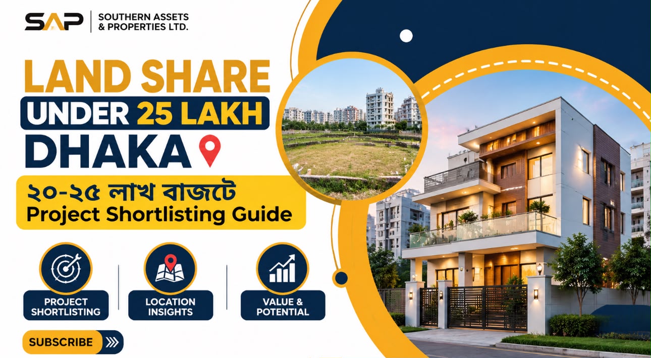 Land Share Under 25 Lakh Dhaka: ২০–২৫ লাখ বাজেটে Project Shortlisting Guide