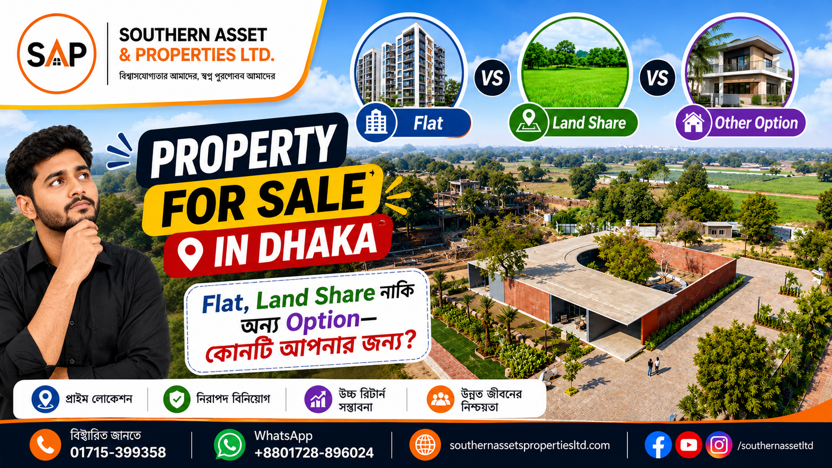 Property for Sale in Dhaka: Flat, Land Share নাকি অন্য Option—কোনটি আপনার জন্য?