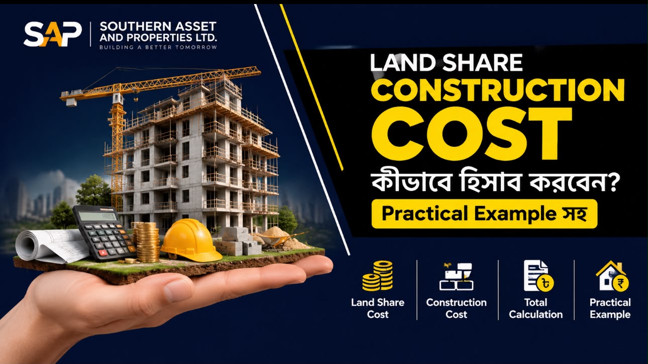 Land Share Construction Cost কীভাবে হিসাব করবেন? Practical Example সহ